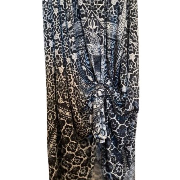 TRUE COLOURS by La Moda 
Stunning Gold & Blue Embellished Maxi Sundress💫 - Picture 6 of 15